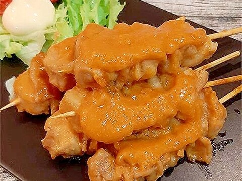 簡単!やきとり串でサテ♪